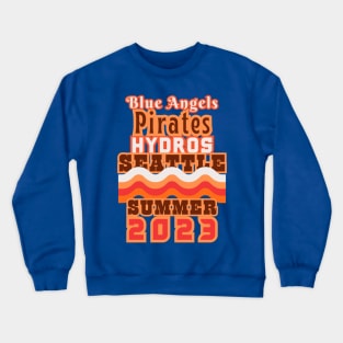 SEATTLE SEAFAIR RETRO SUMMER 2023. Crewneck Sweatshirt